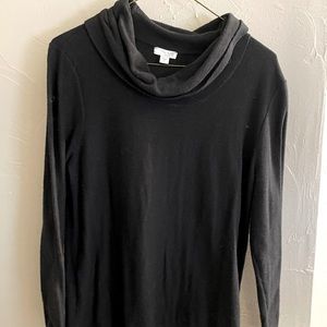 J Jill Black Turtleneck Sweater